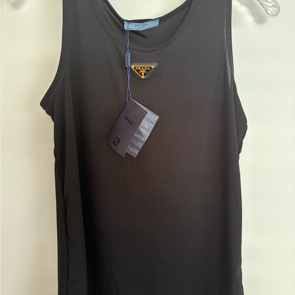 Prada Charcoal Sleeveless Top